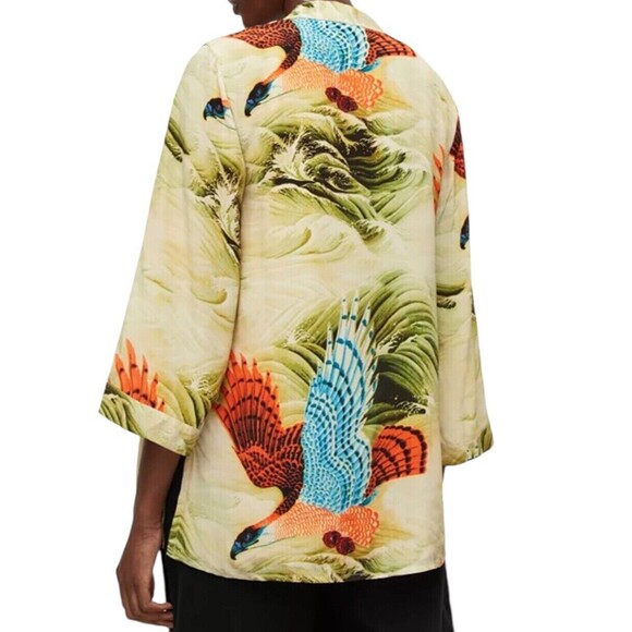NWOT AllSaints ‘Carina’ Swoop kimono with floral motif - Size 4 - Picture 5 of 7